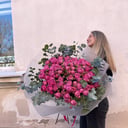 Букет «Кустовые розы пионовидного сорта»