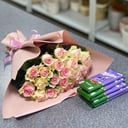 Букет «Розы и Милка (5шт.)»