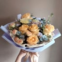 Букет «Фата-моргана» из роз и гербер