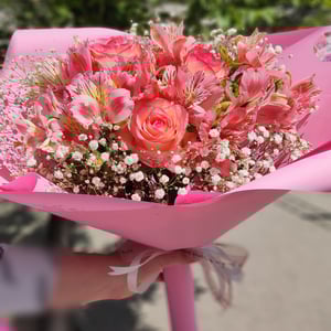 Букет «Розовая нежность»