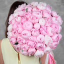 Букет из 51 розового пиона