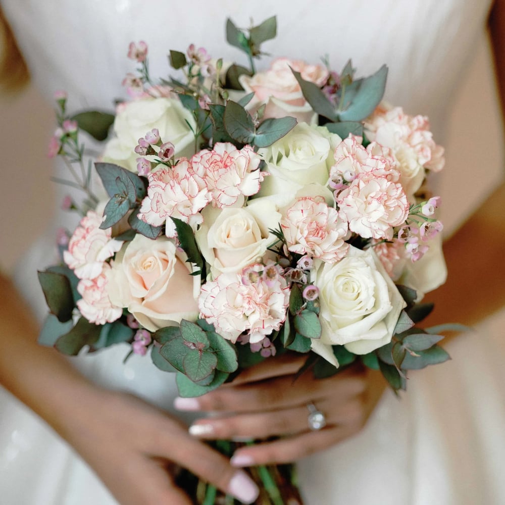 Bridal bouquet close up