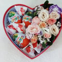 Подарочный набор «Сердце с сюрпризом» из роз