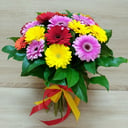 Букет разноцветных гербер