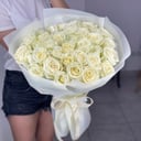 Букет «Трогательная девушка» из роз