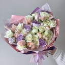 Букет «Ванильное небо» из роз