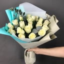 Букет «Белоснежная радость» из роз