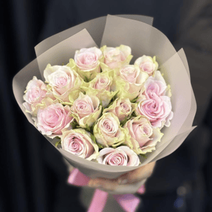 Букет «Розы маленькие нежно розовые»