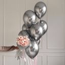 Подарочный набор «Букет цветов с шариками Комбо набор 31» из роз и эустом