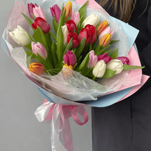 Букет «Тюльпаны микс 25шт»