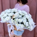 Корзина с хризантемами