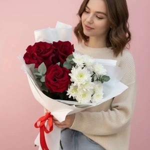 Букет "Чары" из хризантем