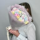 Букет «Радужные диантусы» из гвоздик