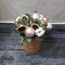 Коробка с цветами «Новогодний презент»