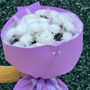 Букет из хризантем Лаванда