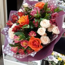 Букет «Надежда» из роз и альстромерий