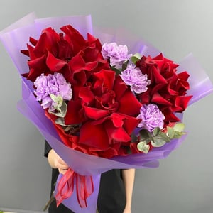 Букет из красных французских роз