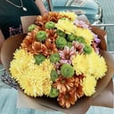 Букет «Осенние краски» из хризантем