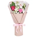 Букет "Райский остров" небольшой из роз и эустом