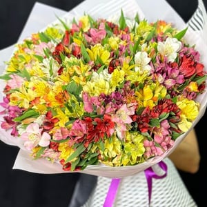 Букет «101 альстромерия микс Акция»