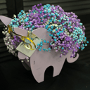 Коробка с цветами «Гипсофила единорог»