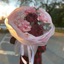 Букет из гортензии, французских роз