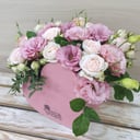 Композиция «Настроение» из роз и эустом