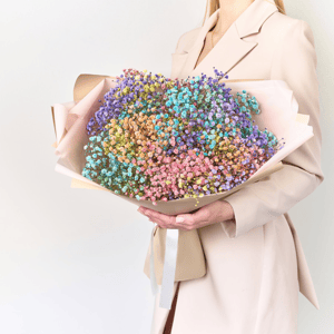 Букет из 7 радужных гипсофил