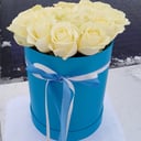 Коробка с цветами «Белое солнце»