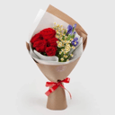 Букет «Мэри Поппинс» из роз и ромашек