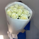 Букет белых роз 9 шт