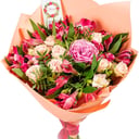Букет «Лозетта» из альстромерий и роз