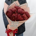 Букет хризантем Бигуди рэд