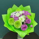 Букет «Карусель» из роз и хризантем