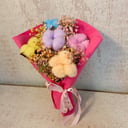 Букет с хлопком и гипсофилой