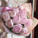 Букет «13 нежно-розовых пионов»