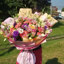 Букет «Взрыв красок» из эустом