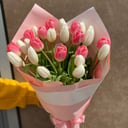 Букет «Нежное 8 марта» из тюльпанов