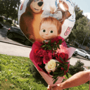 Первый звонок из роз и хризантем