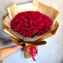 Букет роз кения 101шт 40см