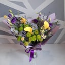 Букет с эустомой и каллами