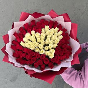 Букет из роз "Сердце"