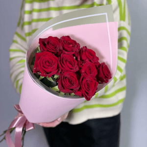 Букет «9 роз в упаковке»