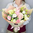 Букет «Признание» из роз и гвоздик