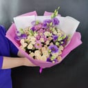 Букет «Совершенство» из роз и эустом