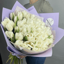 Букет из 51 тюльпана Зе Эдж