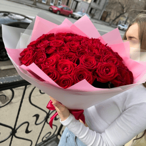 Букет «51 красная роза»