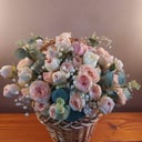 Корзина с цветами «Воздушная акварель» из гипсофил