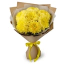 Букет из 7 желтых хризантем Сингл