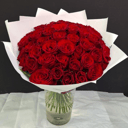 Букет из 45 красных роз Кения